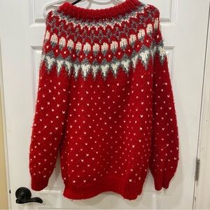 Hand knit vintage sweater